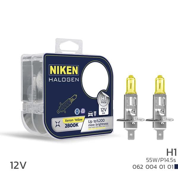 Niken 12V H1 55W Sarı İşik Ampul P14.5s 2800K