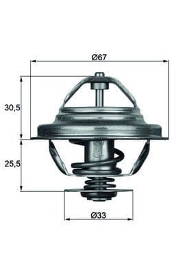 Termostat 80 C BMW M20 M30 M50 S38 E30 E36 E28 E24 E23 E32