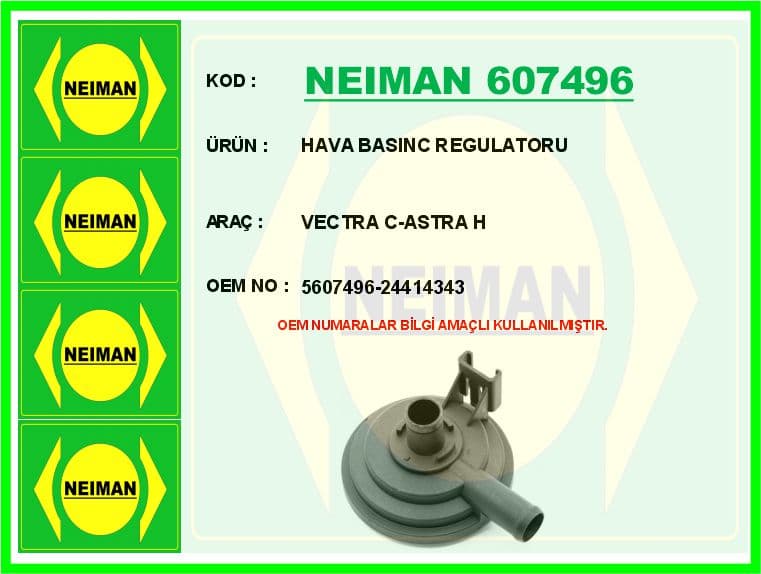 Hava Basinc Regulatoru Vectra C-Astra H