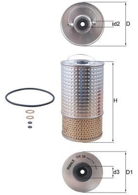 Yağ Filtresi Mercedes OM601 OM602 OM603 W201 W202 W124 W140