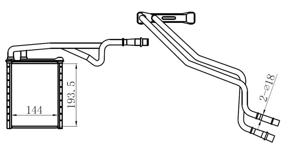 Kalorifer Radyatörü Brazing Courier 14> Ecosport 1.6TDCI 13<17 B-Max 1.0 Ecoboost 1.5 1.6TDCI 12>15