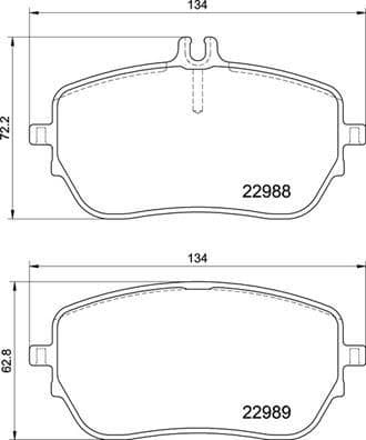 Fren Balatası Ön Mercedes W177 V177 W247 C118 X118 H247