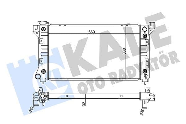 Radyatör Chryler Voyager III Al-PL-BRZ 660X368X32