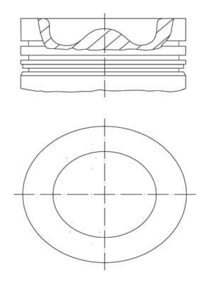 Motor Piston Segman 0.50-83.50mm Opel Antara 2.0 Cdti 06-11 -Chevrolet Nubira 2.0 D 05-11 -Lacetti 2.0D 07> Epica 2.0D 04-11 -Cruze 2.0CDI 09> Captiva 2.0D 07>