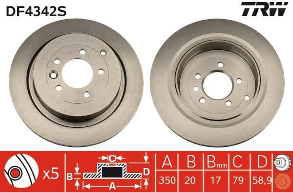 Fren Diski Arka Land Rover Discovery IV L319 Range Rover Sport I L320