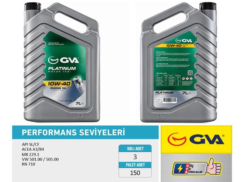 Motor Yağı 10W40 7 LT Platinum Yari Sentetik Api SL/CF