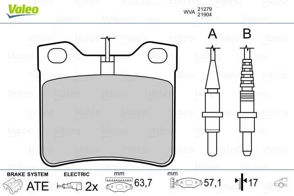 Fren Balatası Arka Mercedes W638 B901 B902 . Peugeot 406 605