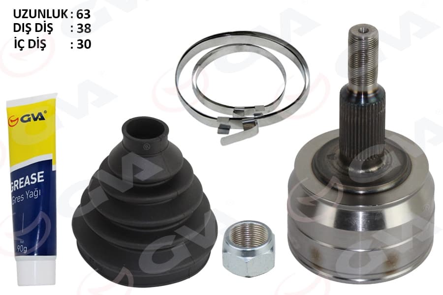 Aks Kafası Diş T5.5-T6 2.0 TDI 10- Caaa-Caab-Caac-Ccha-Cfca-Cxha 2.0 TDI