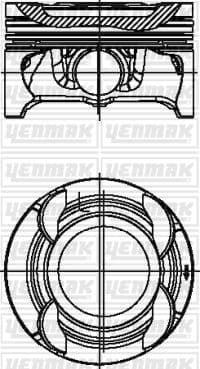 Motor Piston Segman 0.50 C180
