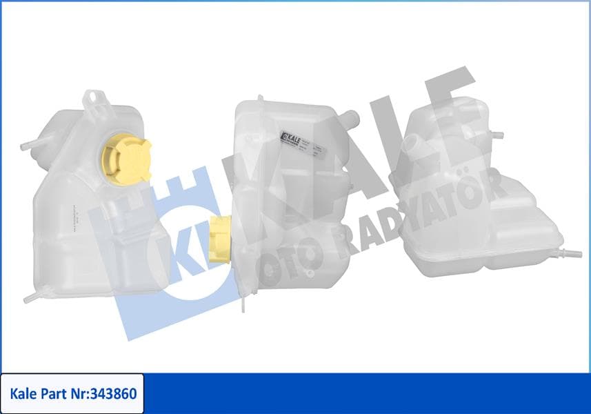 Radyatör Yedek Su Deposu Ford Fiesta 02> 1.4 TDCi 3 Çikişli Kapaklı