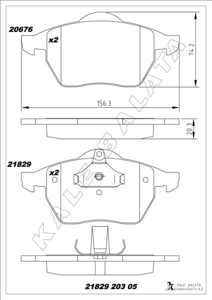 Ön Balata Vectra B.2.0ı.2.5ı V6 96/7.03 Saab 900 II 93/2.98 9.3 9.5 98-03