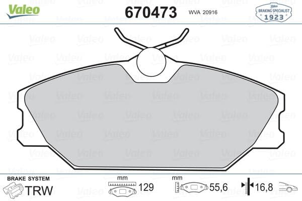 Ön Fren Balatası Renault Megane 99> Laguna 95> Scenic 99> Logan 06> Safrane 96>00