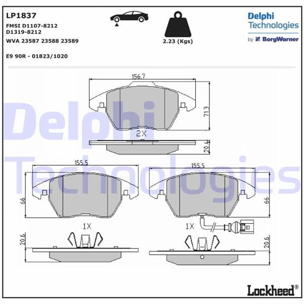 Ön Balata Fişli Caddy III 04 > Golf IV V VI 97 > Jetta Passat 05 > Polo 09 > Octavia 04 >