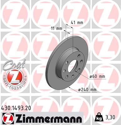 Ön Fren Aynasi Corsa C 1.0-1.2 16V 01>11 240x11x4DL Dolu