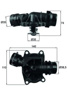 Termostat 88 C BMW M57 E46 E39 E38 E53 . Land Rover Range Rover III 306D1 L322