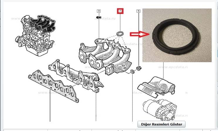 Emme Manifold Boğaz Contası TK. 4AD. KNG 1.9 DZL. F8Q