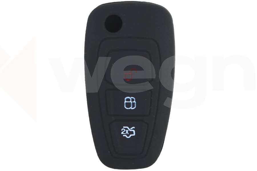 Kontak Anahtar Kumanda Koruyucu Kilif Silikon Ford Transit-Mondeo-Focus-Ranger-C Max-S Max Siyah