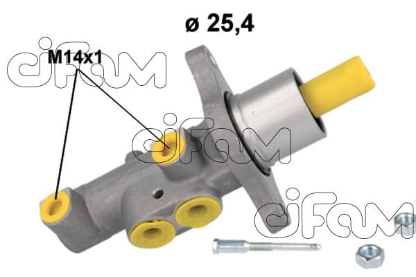 Fren Ana Merkez Focus II 04>11 C-Max 04>11 Volvo C30 06> 12 C70 II 06>12 S40 II 06>12 V50 06>121.6D -2.0D-D5-T5 25.4MM