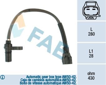 Krank Sensörü Volvo S40 I 644 1.8 95>08 V40 645 1.8 95>00 Otomatik Şanzıman AW50-42