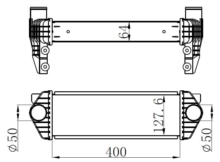 Turbo İntercoll Radyatörü Transit Connect TC7 06>14 1.8DI 1.8 TDCi Al PL System