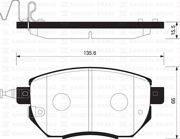 Ön Fren Balata Nissan Murano 3.5L VQ35 Z50 03-08 / İnfiniti FX35 FX45 02->