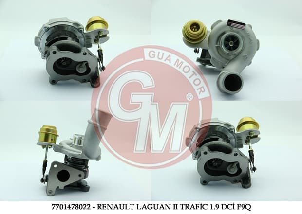 Turbo Şarj Renault Laguan II Trafic II Master II1.9 dCi F9Q