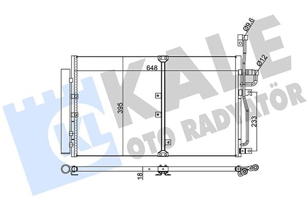 Klima Radyatörü Kondansatörü Opel Antara-Chavrolet Captiva 06> Al-Al 670X393X18