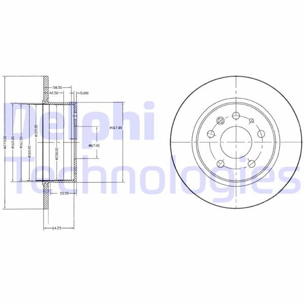 Fren Diski Arka Mercedes W115 C123 S123 W116 W126 W123
