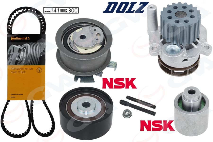 Devirdaimli Eksantrik Gergi Kiti Passat-Jetta-GOLF5-Octavia-A3-A6 2.0TDI 07-11 BKP-BKD-Bre-BLB