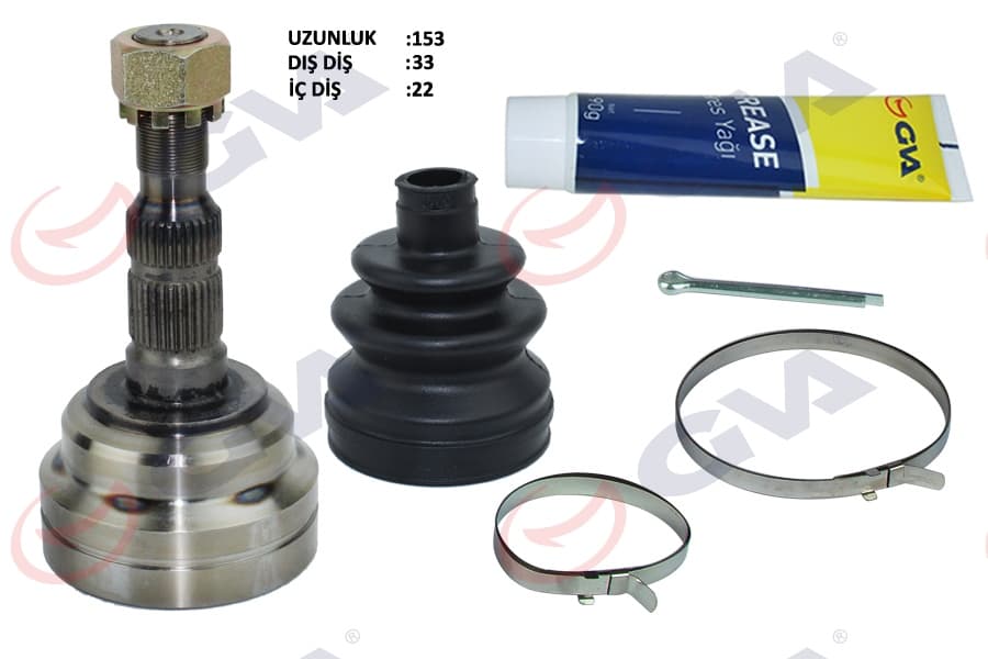 Aks Kafası Diş Astra G-Zafira A 1.4/1.6 16V 98-05 33x22x52 153.5mm