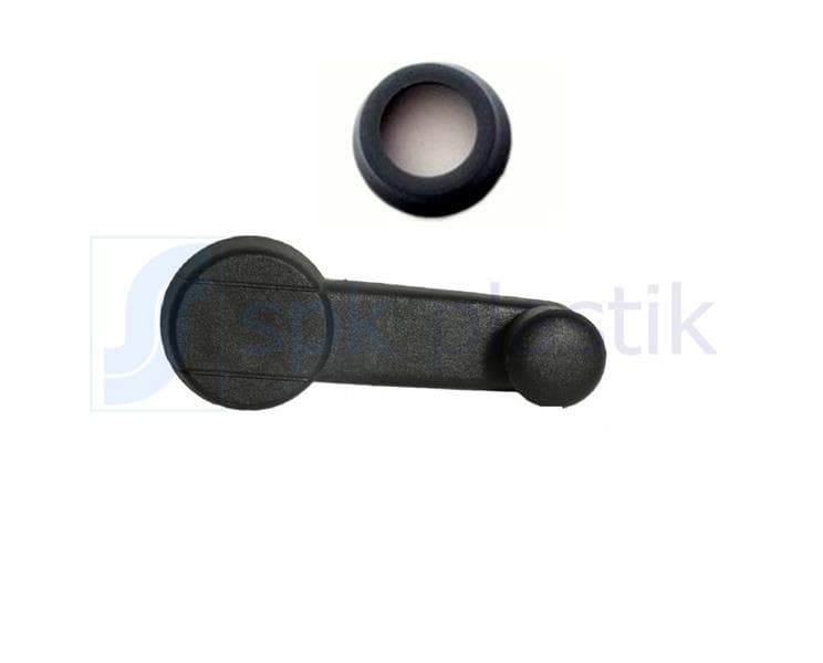 Cam Açma Kolu Pullu Siyah R9-R12-Toros
