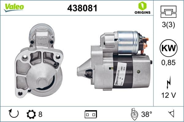 Marş Motoru 12V 8 Diş Logan- KNG- Clio I- MGN I 1.4 98-