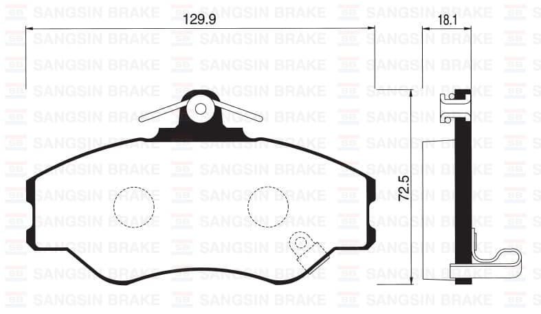 Ön Fren Balata Hyundai H100 2.5L D4BA 4D55 4D56 Panelvan 94-05