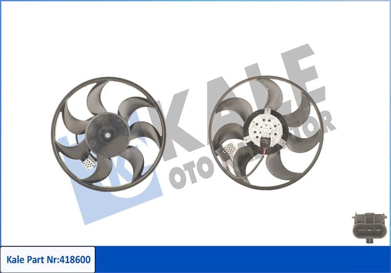 Fan Motoru Pervaneli Opel Astra H 04 > Zafira 05 > 250W-390mm