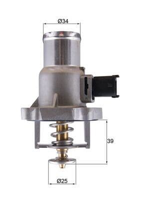 Termostat Astra G 1.6 16V 00-05 -Astra H 1.6 06>MERIVA-Vectra C-Zafira 105C Z16 XEP/Z16XER/A16XER