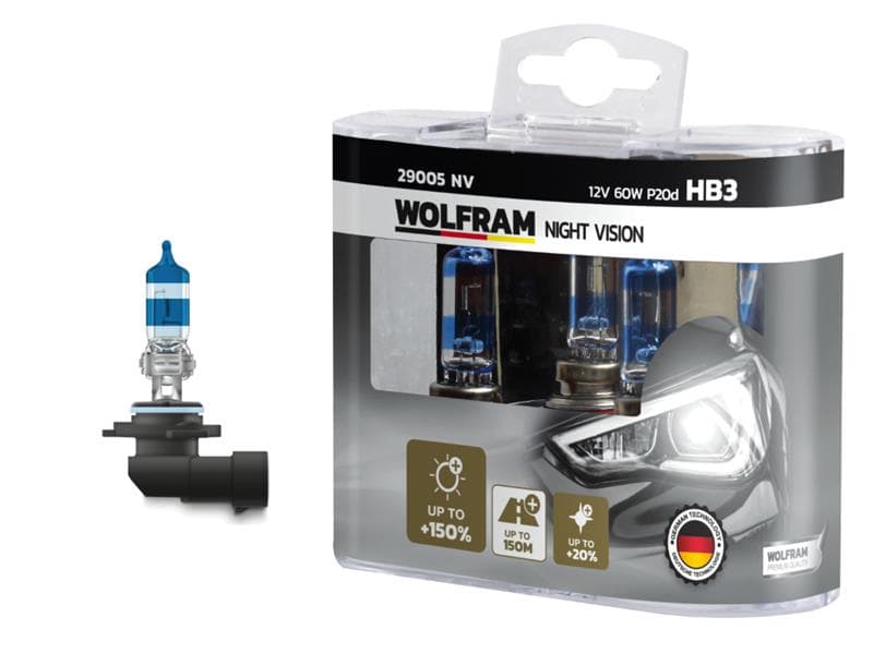 Ampul 12V HB3 100 P20d Night Vision 150 Fazla 20 Beyaz İşik