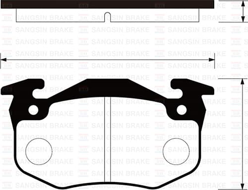Arka Fren Balatası Peugeot P106 96>04 P205 87>98 P206 00>09 P306 97>01 P309 89>93 Citroen Saxo 96>04 Xsara 97>05 ZX 92>97 Renault R9-R19- MGN I-Clio I-II İnce Tip