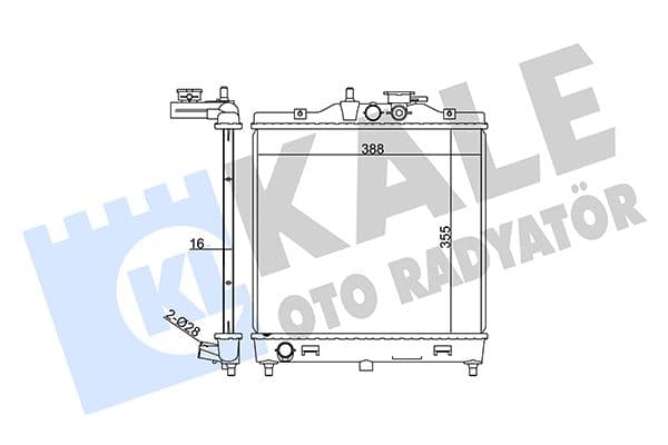 Radyatör Kia Picanto Al/pl/brz 395x355x16
