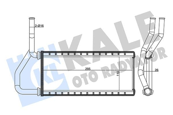 Kalorifer Radyatörü Honda CR-V 2.0L K20 RD8 02-06 - Aleminyum