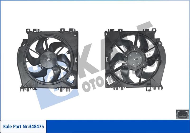 Fan Grubu Renault Clio-Modus-Grand Modus-Twingo II 1.2-1.6 16V 1.5DCI 04>NISSAN Micra III-Note 1.5DC I 06> 200W 12V Davlumbazli Fan Motoru