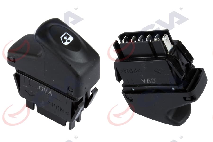 Cam Açma Anahtarı Sol Megane I-Clio II-Kangoo 98-05 6 Fiş-Tekli