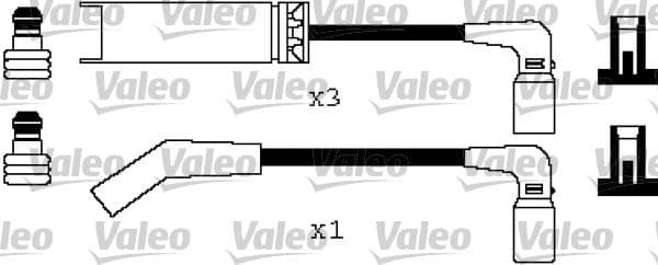 Buji Kablo Set Chevrolet Kalos 1.4 02 > Lanos 1.4-1.5 97 > Chevrolet Aveo 1.5-Kalos 1.5 05 >