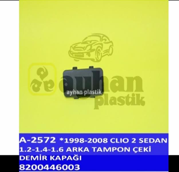 Arka Tampon Çeki Demir Kapağı Renault Clio II Sedan 1.2-1.4-1.6 98<08