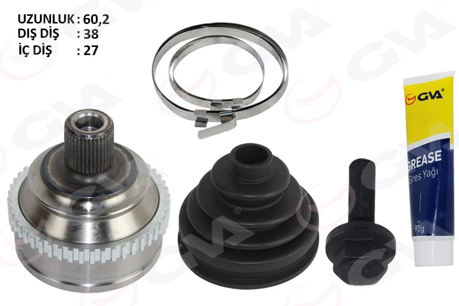 Aks Kafası Diş T4 2.4 D-2.5 TDI Abs Li 96-03 Aab-Aja-Acv-Ajt 2.4 D-2.5 TDI