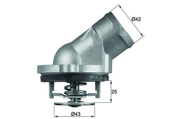 Termostat 87 C Mercedes M112 W202 W203 CL203 W210 W211 W220
