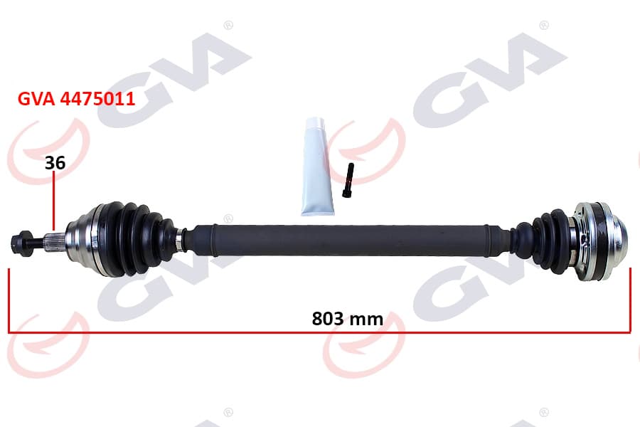 Komple Aks Sağ Caddy III 1.9 TDI 04-10 BJB 803mm