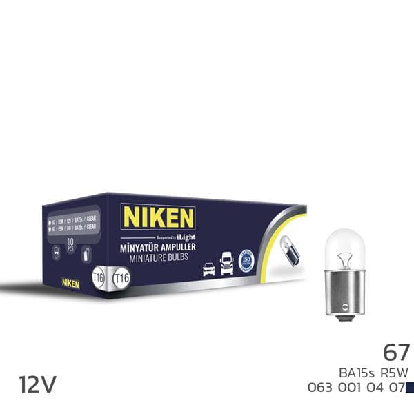 Niken T16 Minyatur Ampul R5W BA15S 12V 10LU