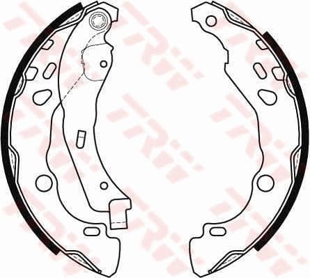 Arka Fren Pabuç Balatası Renault Clio II 98> Clio IV 12> Clio Symbol 02> Symbol III 13> Dacia Sandero 08> Logan 06> Sandero II 12> Logan II 12>