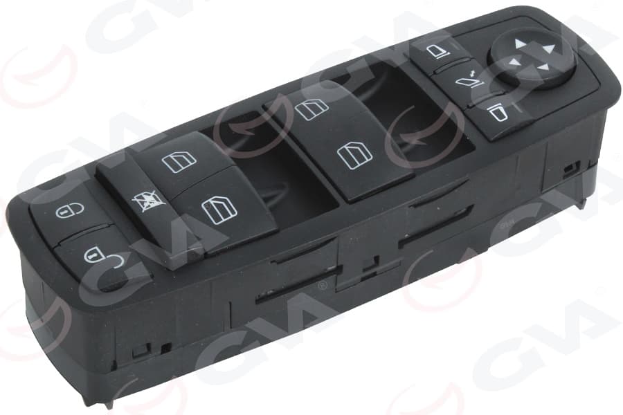 Cam Açma Salteri Ön Sol Siyah. Ayna Katlamali Mercedes W169 W245