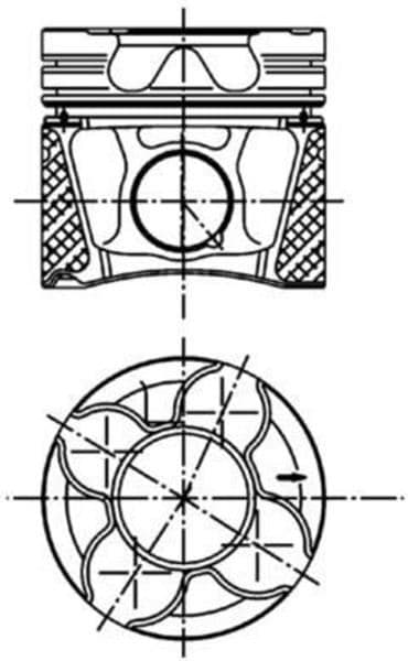 Motor Piston Segman 0.50 A4 2.5 TDI-A6 2.5 TDI-Allroad 2.5 TDI-Super B 2.5 TDI 24V 155 PS